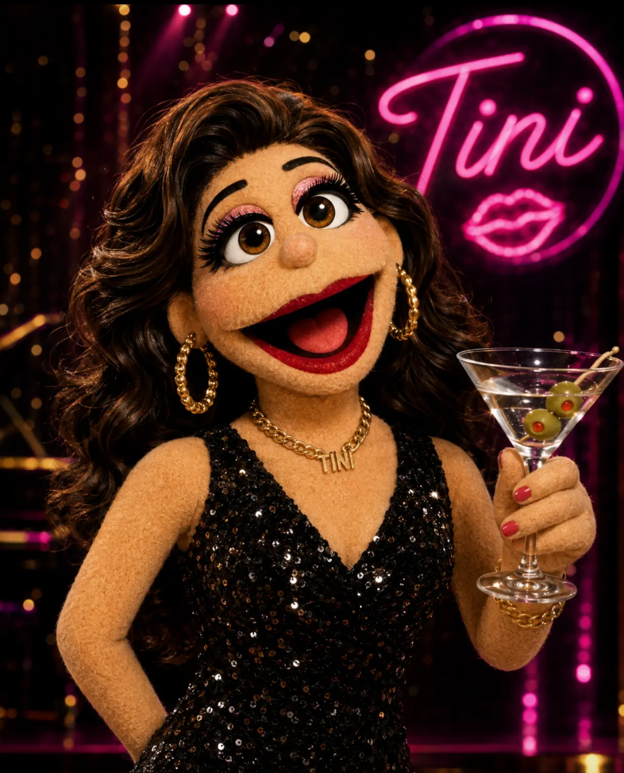 Tini, puppet star of the show